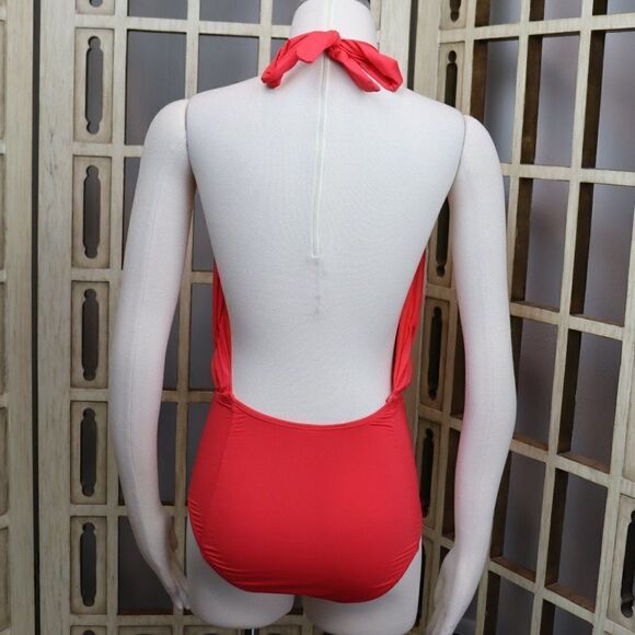 ENVYA Kaleen Front Cross Halter Neck One-Piece Size S New - Picture 3 of 13